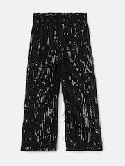 Angel & Rocket Black Sadie Tassel Sequin Trousers - Image 5 of 6