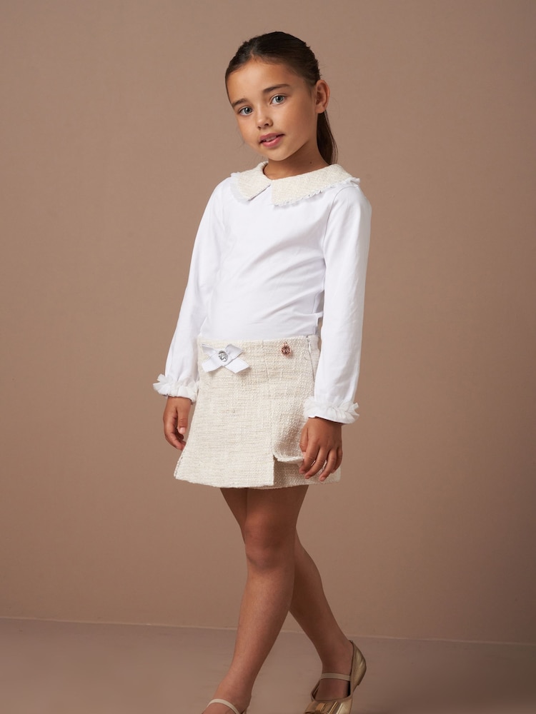 Angel & Rocket paal natuurlijke tweed shorts - Image 4 of 7