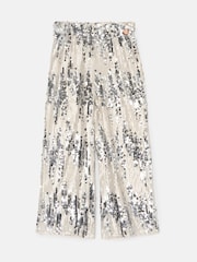 Angel & Rocket Silver Sadie Sequin Trousers - Image 5 of 7