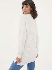 FatFace Fernlea Cream Tunic Jumper - Image 2 of 6