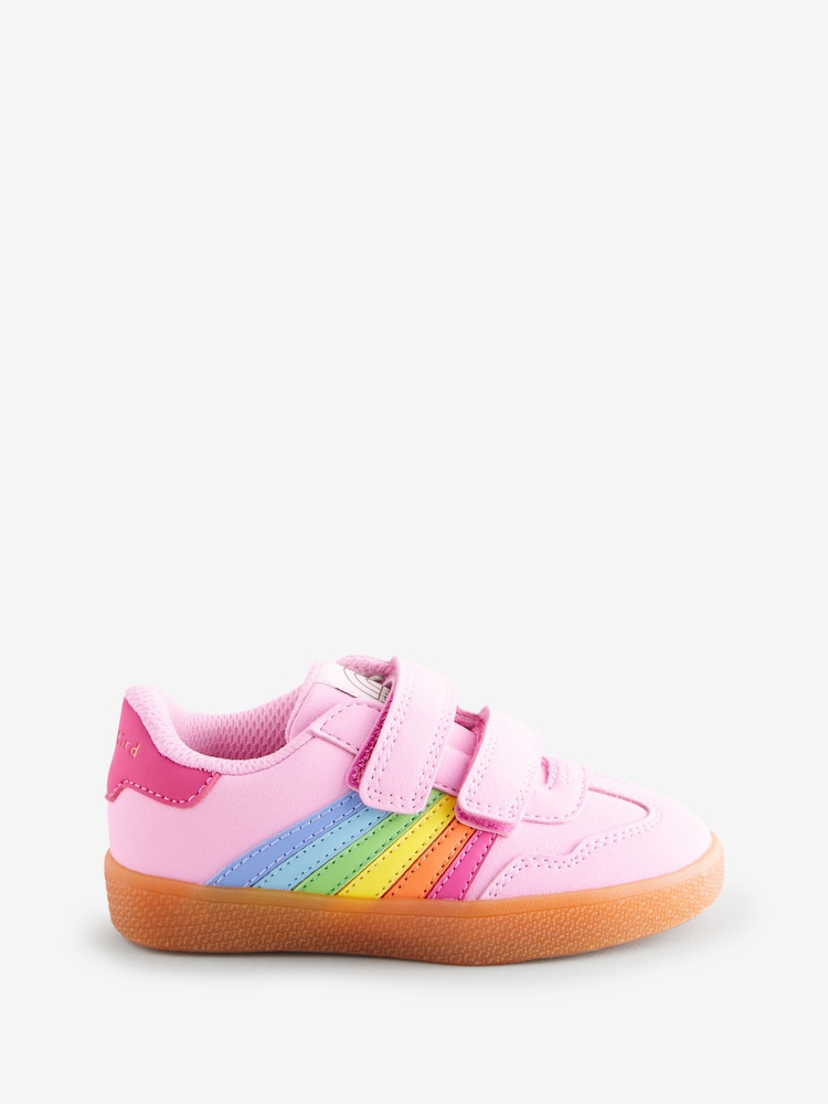 Multi - Little Bird by Jools Oliver Gum Sole Trainers with Rainbow Stripe - Image 1 of 1