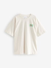White Picante Graphic Print Beach T-Shirt - Image 5 of 8
