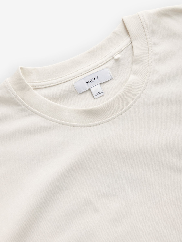 White Picante Graphic Print Beach T-Shirt - Image 8 of 8