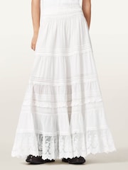 AllSaints White Meadow Maxi Skirt - Image 1 of 7