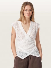 AllSaints White Vera Top - Image 1 of 7