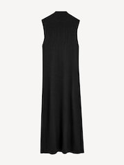 Joseph Black High Neck Merino Wool Maxi Dress - Image 7 of 7