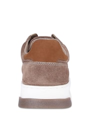 Off The Hook Brown Henley Suede Leather Low-Top Trainers - Image 5 of 6