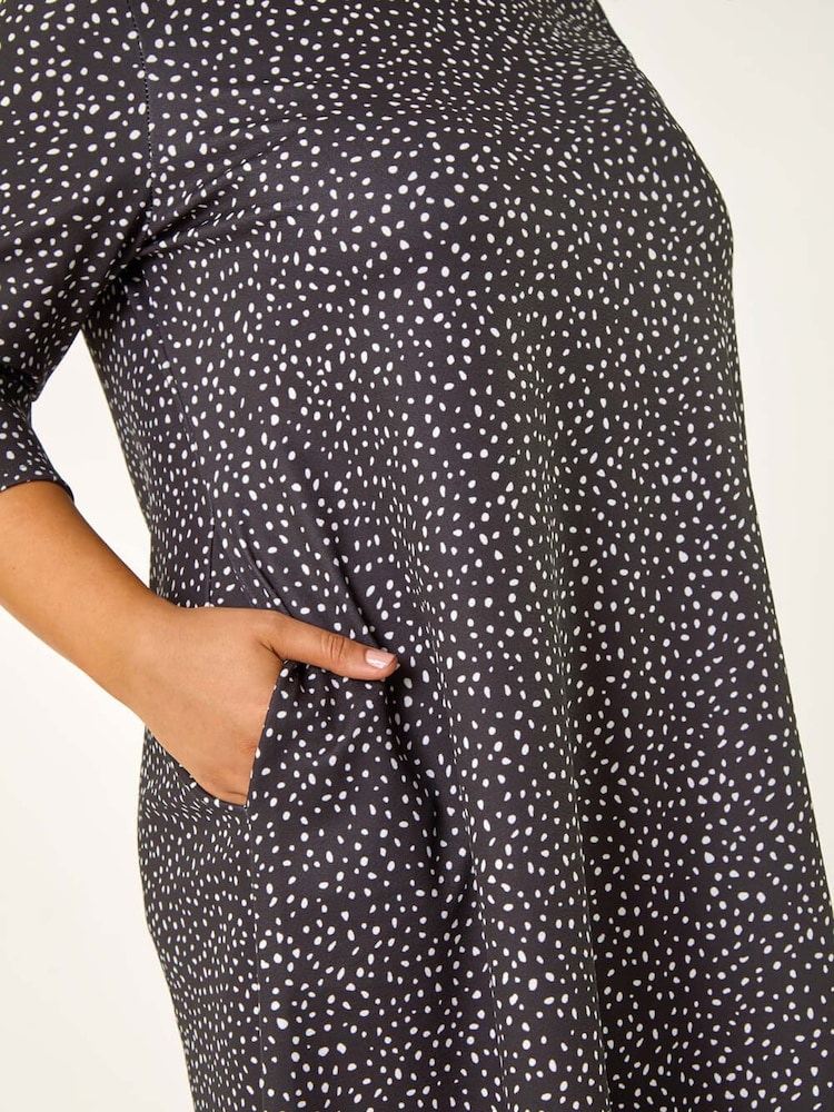 Vestido suelto y elástico con estampado de lunares Curve de Roman - Imagen 5 de 5 Vestido suelto y elástico con estampado de lunares Curve de Roman - Imagen 5 de 5