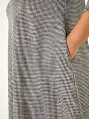 Roman Grey Curve Check Snit Swing Dress - Image 5 of 5
