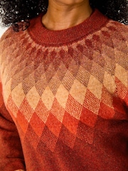 Roman Red Petite Diamond Print Jumper - Image 5 of 5
