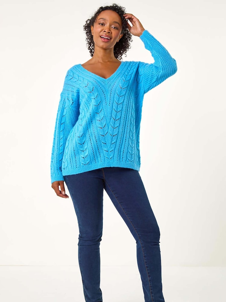 Roman Petite V-Neck Jumper - Imagem 2 de 5