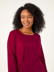 Roman Pink Petite Bodycon Pocket Stretch Dress - Image 4 of 5