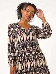 Roman Black Petite Frill Hem Top - Image 1 of 5