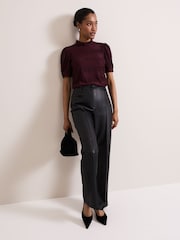 Phase Eight Black Melissa Straight Leg Trousers - Image 1 of 6