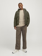 JACK & JONES Green Puffer Jacket - Image 1 of 6