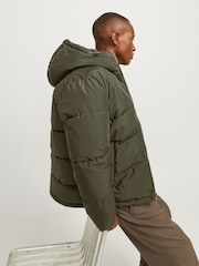 JACK & JONES Green Puffer Jacket - Image 2 of 6