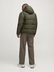JACK & JONES Green Puffer Jacket - Image 3 of 6