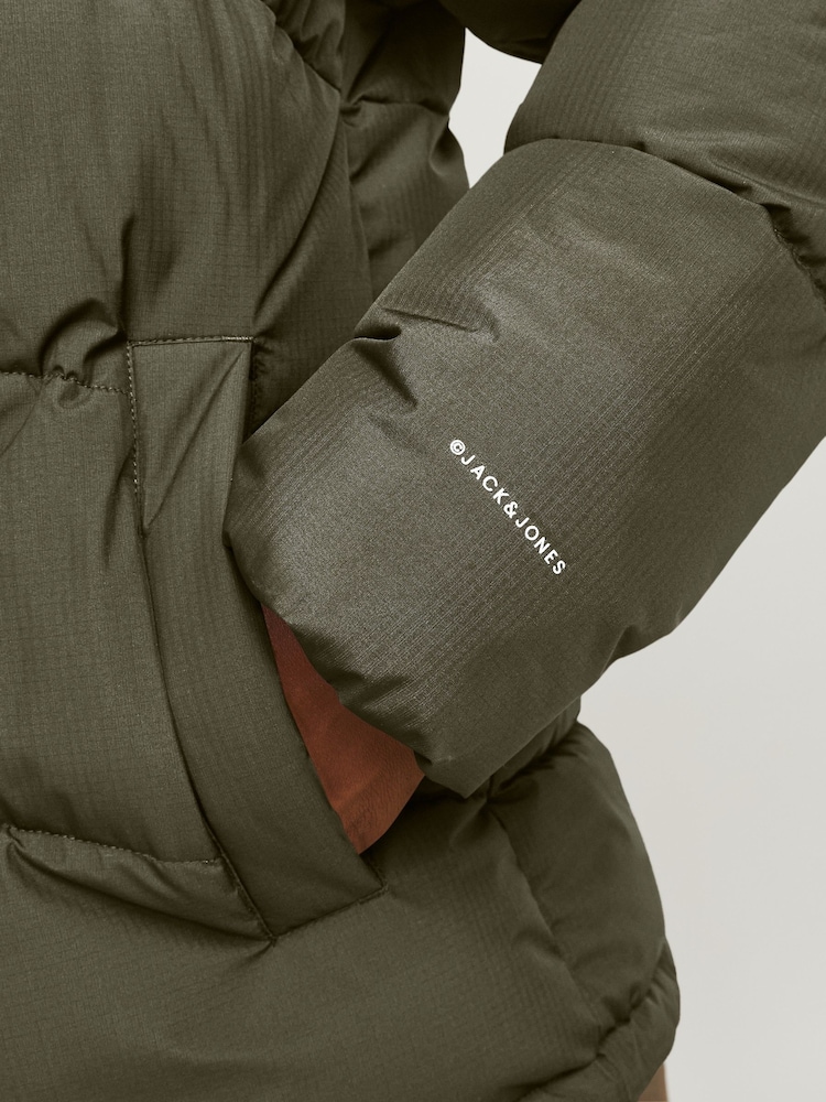 JACK & JONES Green Puffer Jacket - Image 4 of 6