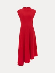 Phase Eight Red Ofelia Jersey Textured Dress - Image 7 of 7