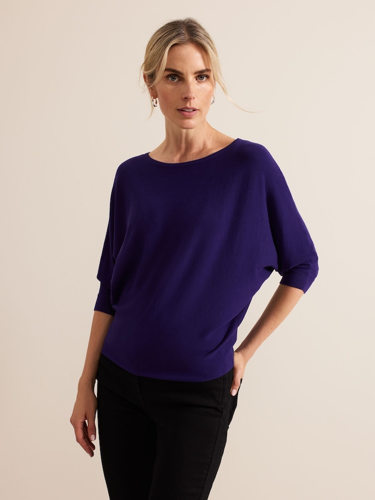 Phase Eight Light Purple Cristine Knit Jumper - Image 1 of 6 Phase Eight Light Purple Cristine Knit Jumper - Image 1 of 6