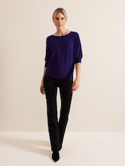 Phase Eight Light Purple Cristine Knit Jumper - Image 3 of 6