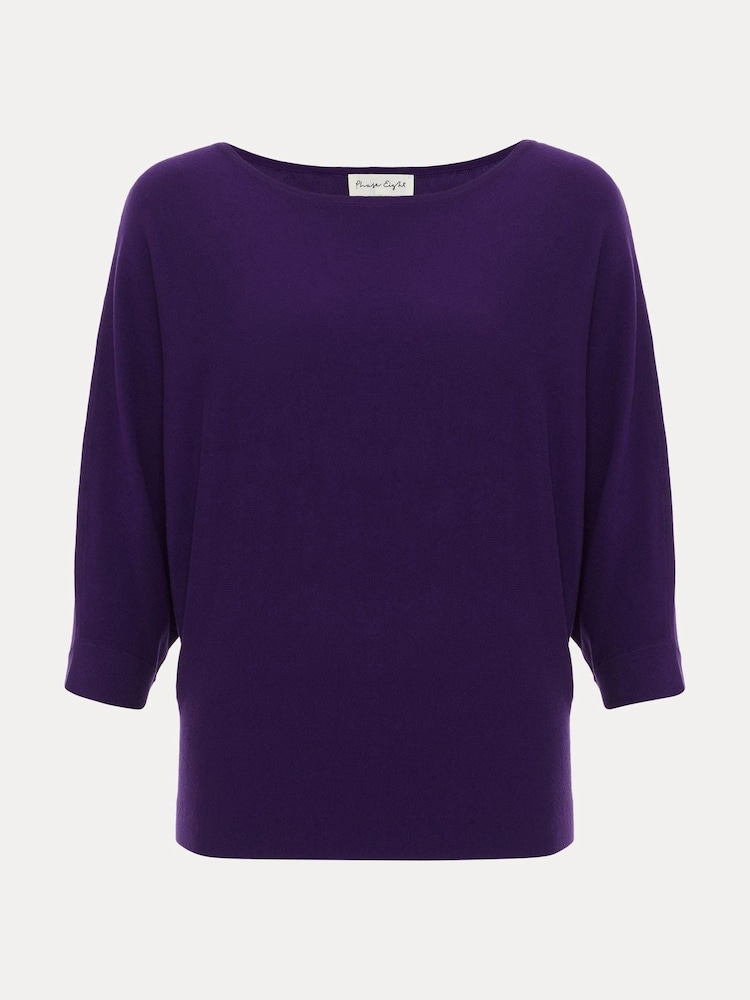 Phase Eight Light Purple Cristine Knit Jumper - Image 6 of 6