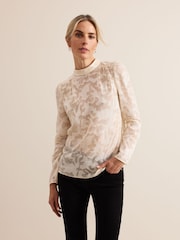 Phase Eight Cream Jacey Metallic Blouse - Image 1 of 7
