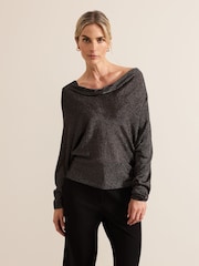 Phase Eight Grey Malti Cowl Neck Knit Jumpers - Image 1 of 6