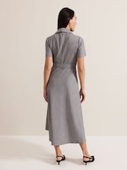 Phase Eight Grey Silvia Tonic Midi Shirt Dress - Image 3 of 7