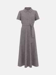 Phase Eight Grey Silvia Tonic Midi Shirt Dress - Image 7 of 7