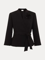 Phase Eight Black Sophin Corsage Jacket - Image 7 of 7