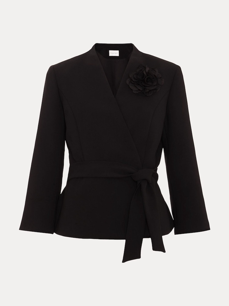 Phase Eight Black Sophin Corsage Jacket - Image 7 of 7