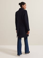 Phase Eight Blue Lydia Wool Coat - Image 2 of 7