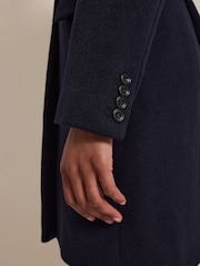 Phase Eight Blue Lydia Wool Coat - Image 4 of 7
