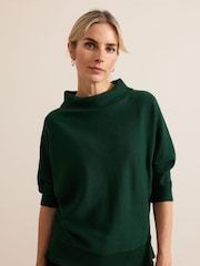 Phase Eight Green Salima Funnel Neck Knit Jumper - Image 4 of 6