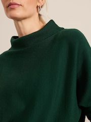 Phase Eight Green Salima Funnel Neck Knit Jumper - Image 5 of 6