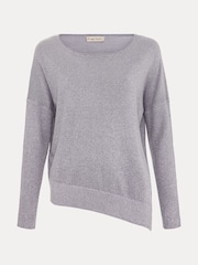 Phase Eight Silver Sofia Sparkle Asymmetric Jumper - Image 9 of 9