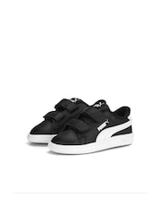 Puma Black Smash 3.0 Leather V Baby Unisex Sneakers - Image 3 of 5