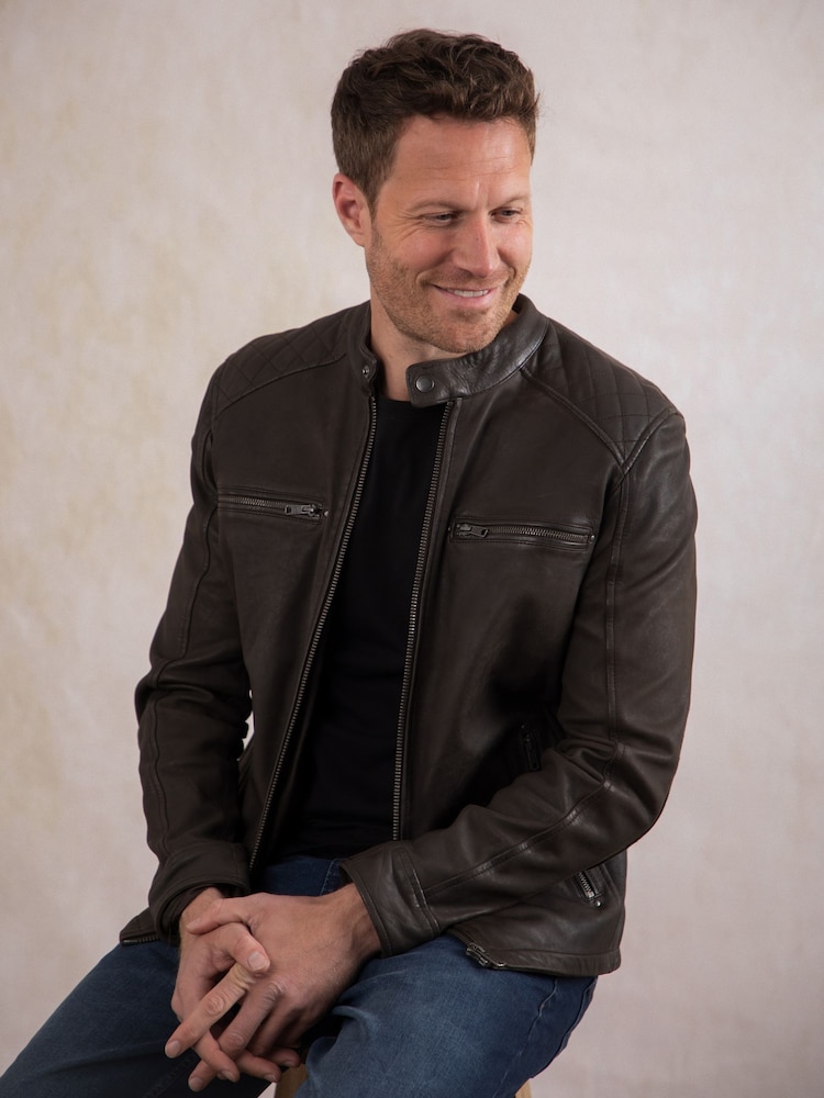 Lakeland Leather Brown Harker Jacket - Image 3 of 9