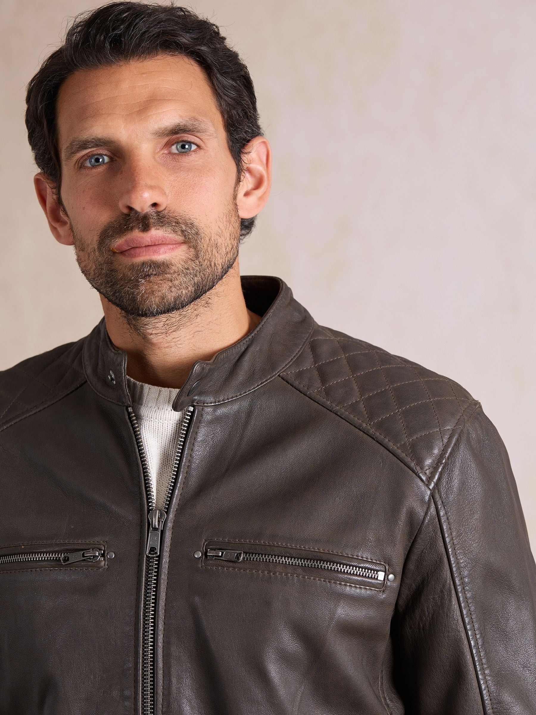 Buy Lakeland Leather Brown Harker Jacket from Next USA