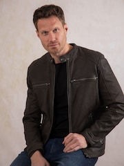 Lakeland Leather Brown Harker Jacket - Image 8 of 9