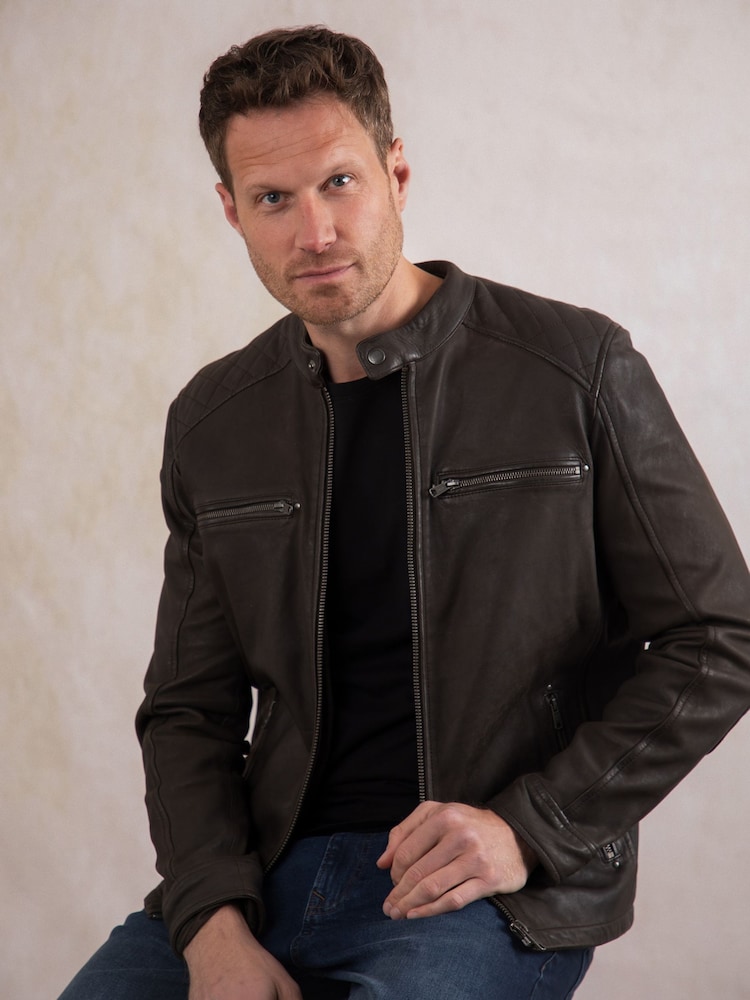Lakeland Leather Brown Harker Jacket - Image 8 of 9
