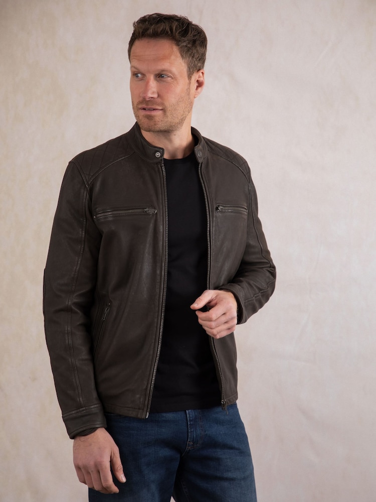 Lakeland Leather Brown Harker Jacket - Image 9 of 9