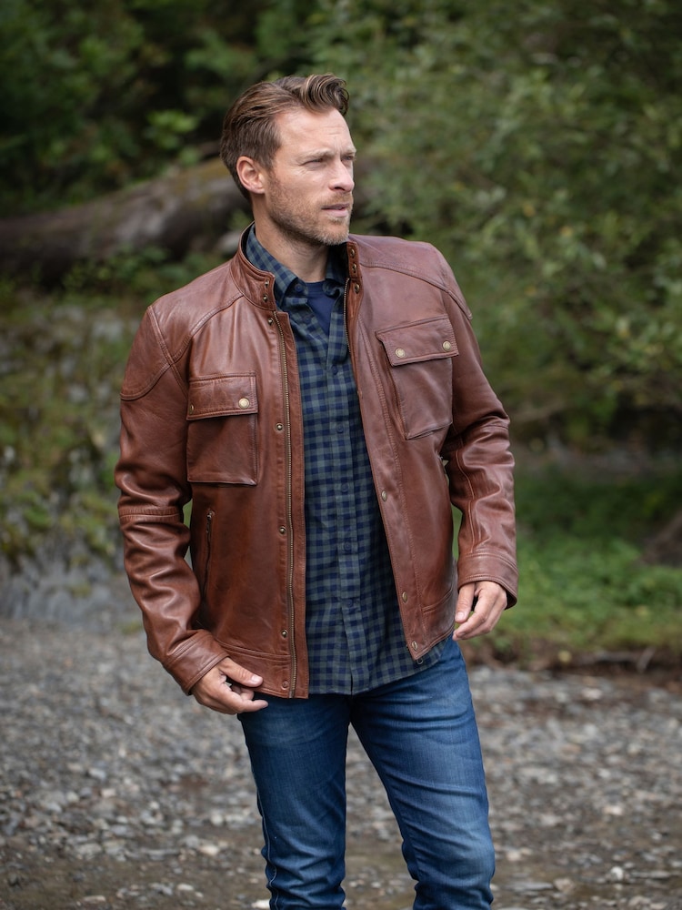 Lakeland Leather Brown Burnmoor Jacket - Image 6 of 6