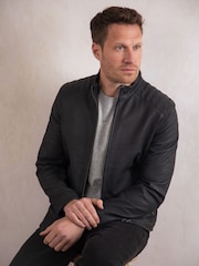 Lakeland Leather Blue Crook Jacket - Image 2 of 9