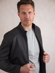 Lakeland Leather Blue Crook Jacket - Image 5 of 9