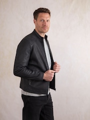 Lakeland Leather Blue Crook Jacket - Image 7 of 9