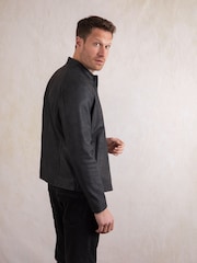 Lakeland Leather Blue Crook Jacket - Image 9 of 9