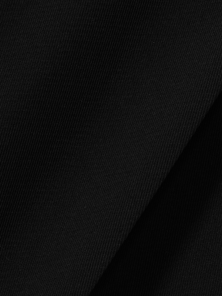 Reiss Black Eden Elasticated-Waist Wide-Leg Twill Trousers - Image 6 of 6