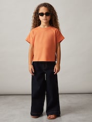 Reiss Orange Lois 9-13 yrs Cotton Oversized Short-Sleeve T-Shirt - Image 3 of 4
